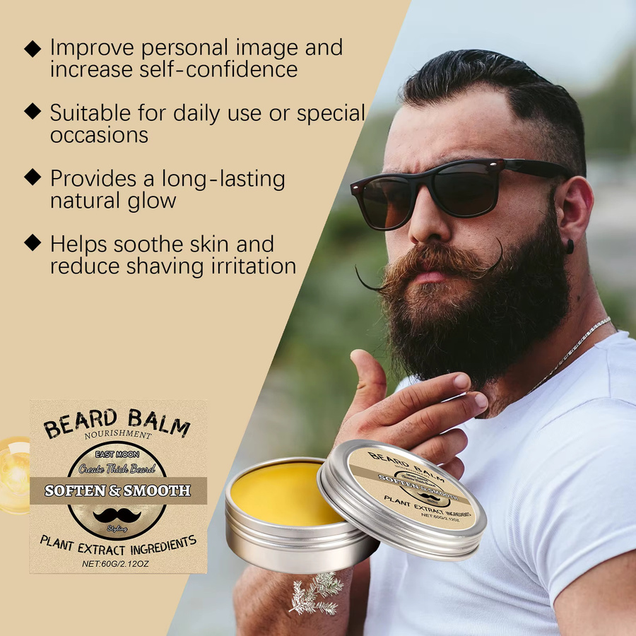 East moon Bartpflege-Wachs Creme, Herren - Bild 5