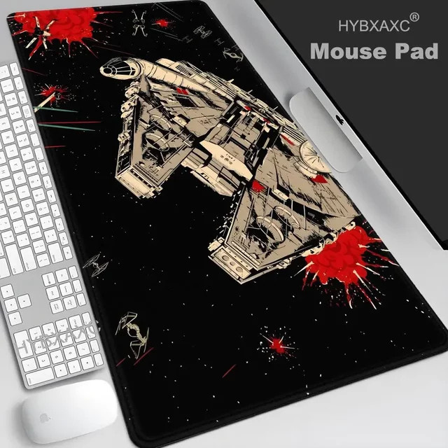 Mauspad Millennium Falcon Gummi-Erweiterungstischunterlage in Schwarz - Bild 1