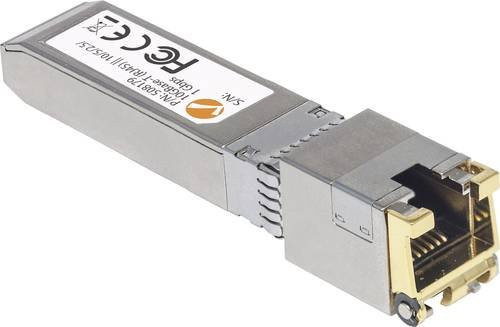 Intellinet 508179 SFP+ Mini-GBIC Transceiver-Modul für RJ45-Kabel bis 100 m in Silber - Bild 1