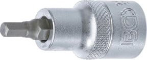 BGS Bit-Einsatz 9467 Innensechskant 5,5 mm mit 1/2 Zoll Innenvierkant in Silber - Bild 1
