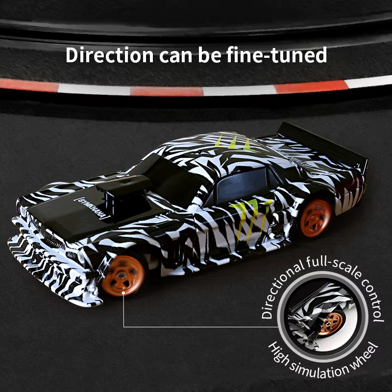 JIKEFUN 4WD RC Drift Auto, 1:43, ferngesteuertes Mini Rennwagen, Modellauto - Bild 3