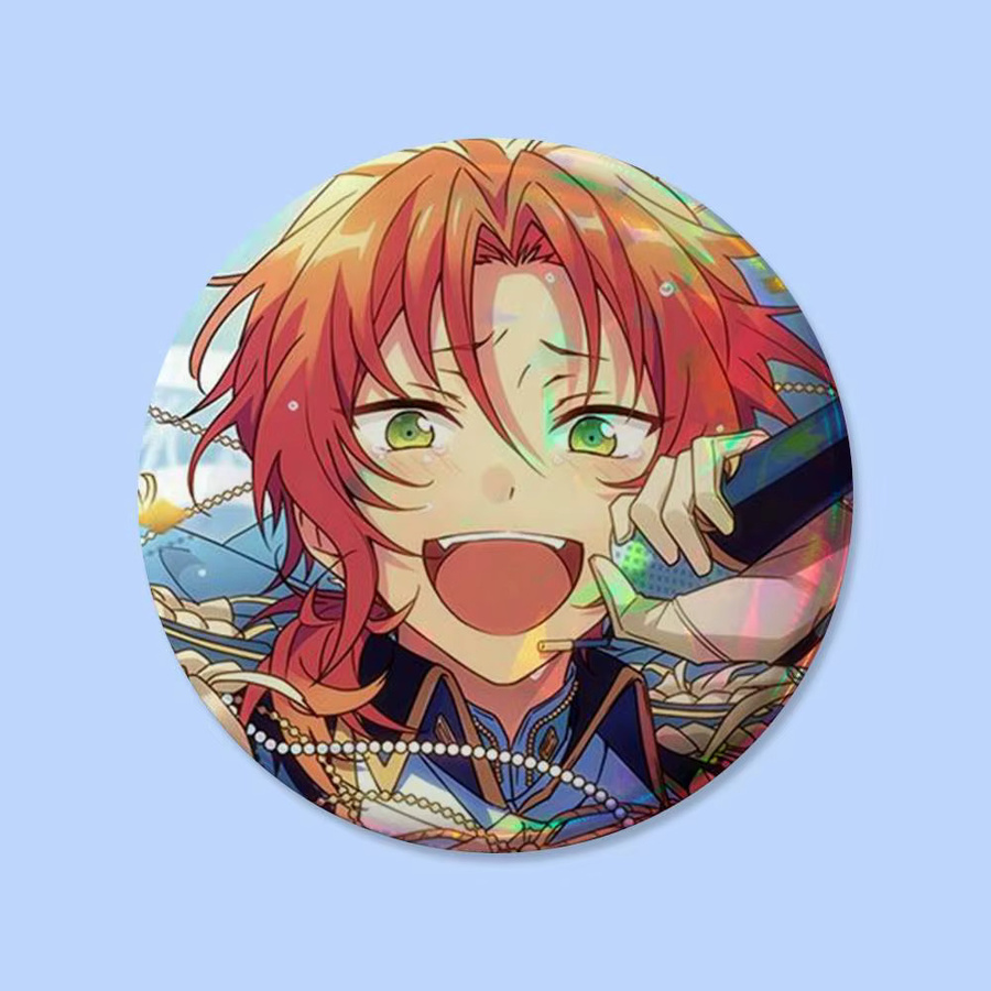 Tsukinaga Leo Spielfigur Rundes Cosplay-Pin Set aus Metall in Multicolor - Bild 4