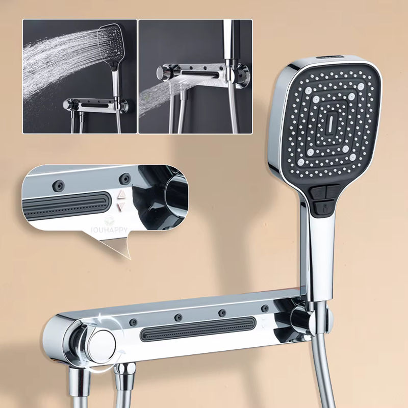 IOUHAPPY Hochdruck-Duschkopf Set mit Schlauch und 3 Modi, wassersparendes Regenduschkopf-Set für dein Badezimmer - Bild 2