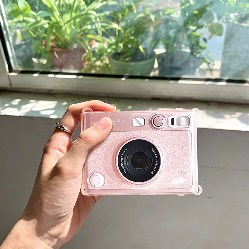 Fujifilm Instax WIDE EVO Schutzhülle MINI EVO in Transparent Rosa aus Silikon - Bild 3