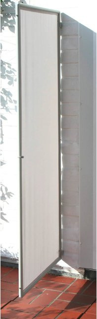 Floracord Paravent Sicht- und Windschutz aus Polyester und Aluminium in Silbergrau, B: 70 cm, H: 170 cm - Bild 1