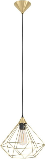 Eglo Pendelleuchte Tarbes in Gold-Schwarz und Messing, 1-flammig, Durchmesser: 32,5 cm, Höhe: 110 cm - Bild 1