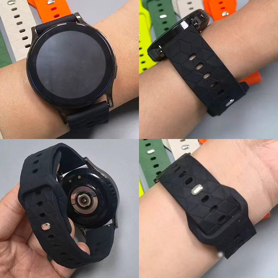 Realme Uhrenarmband Silikon, 22 mm, Schwarz, Unisex - Bild 3