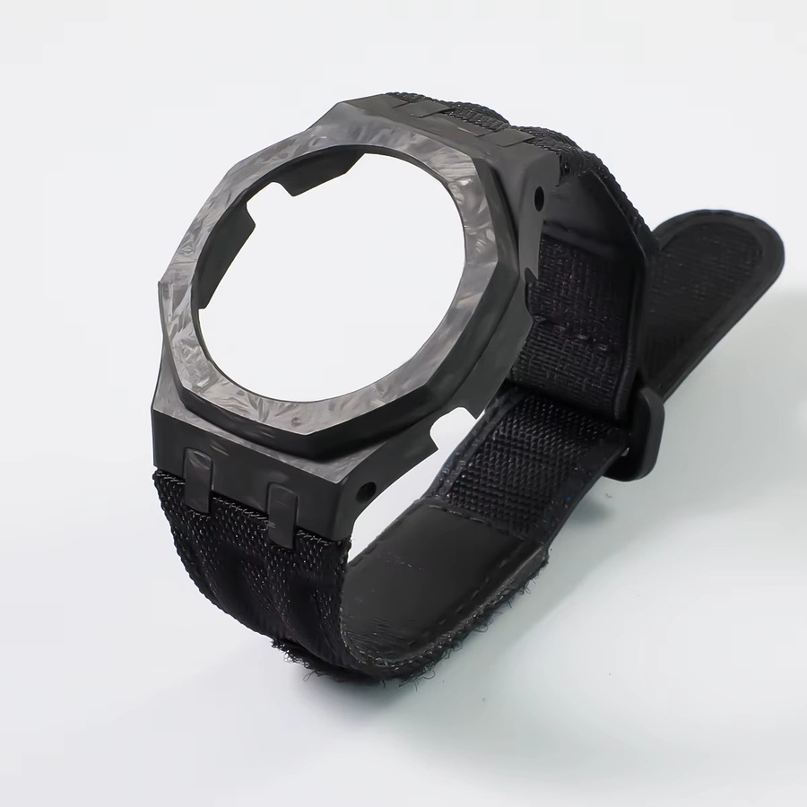 Geekthink Mod Kit für Casioak, Carbon Case, Nylonband, Schwarz, Unisex - Bild 2