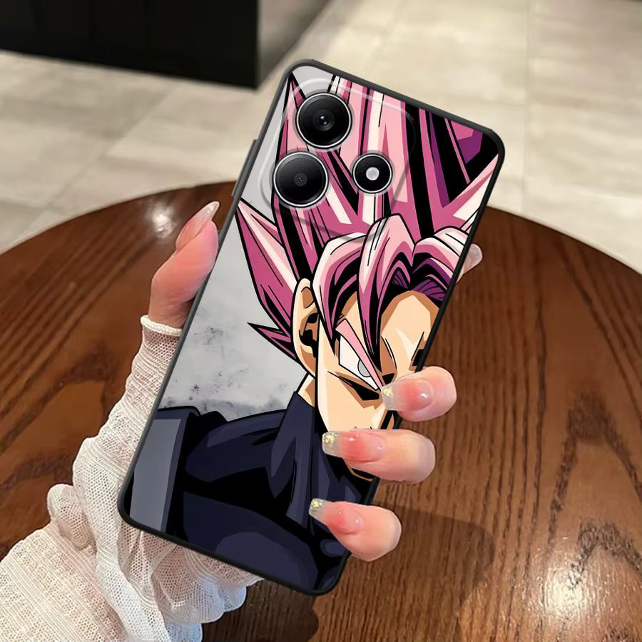 Schwarze weiche Handyhülle mit Dragon Ball Goku Design für Xiaomi Redmi Note und Xiaomi Mi Serien - Bild 2