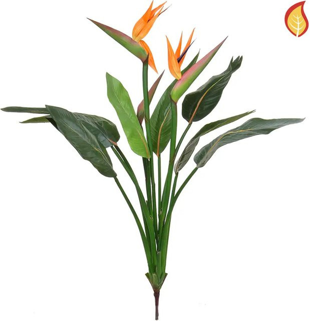 Künstliche Strelitzia Elisabeth von Aplanta, grüne Pflanze, Höhe: 103 cm - Bild 1