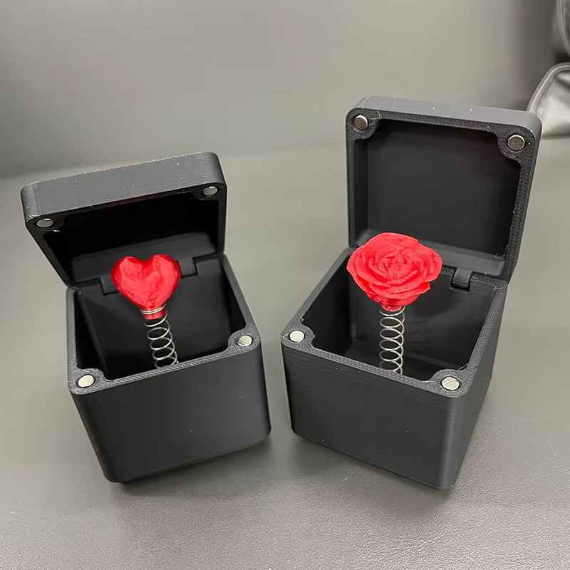 ZQNYCY 3D-Geschenkbox mit Rosenherz als Pop-up-Überraschung für Valentinstag, Geburtstag oder Hochzeit - Bild 4