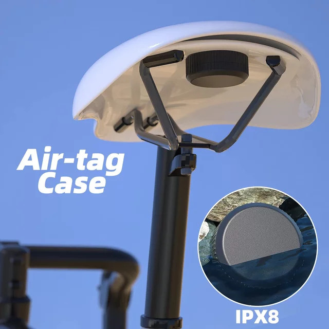 Selbstklebende Schutzhülle für Apple AirTag in Schwarz für Ortung und Diebstahlschutz - Bild 1