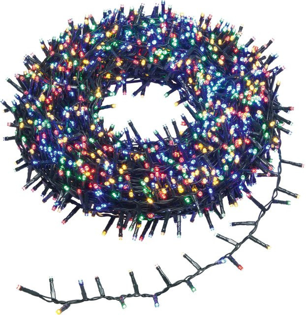 OBI LED Lichterkette mit 2000 LEDs in Mehrfarbig RGB für den Netzbetrieb - Bild 1
