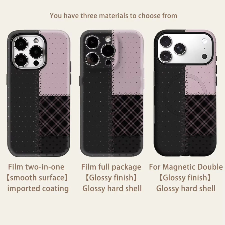Patch Dot Magnetische Handyhülle für iPhone 17 16 15 14 13 Pro Max Plus Single oder Double-Layer Tough Case - Bild 2