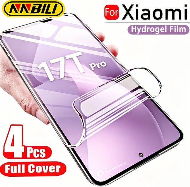 NNBILI 4 Stück Hydrogel-Displayschutzfolie transparent für Xiaomi 17T Pro 17T 17 Ultra 17 15 15 Ultra 15T Pro - Bild 1
