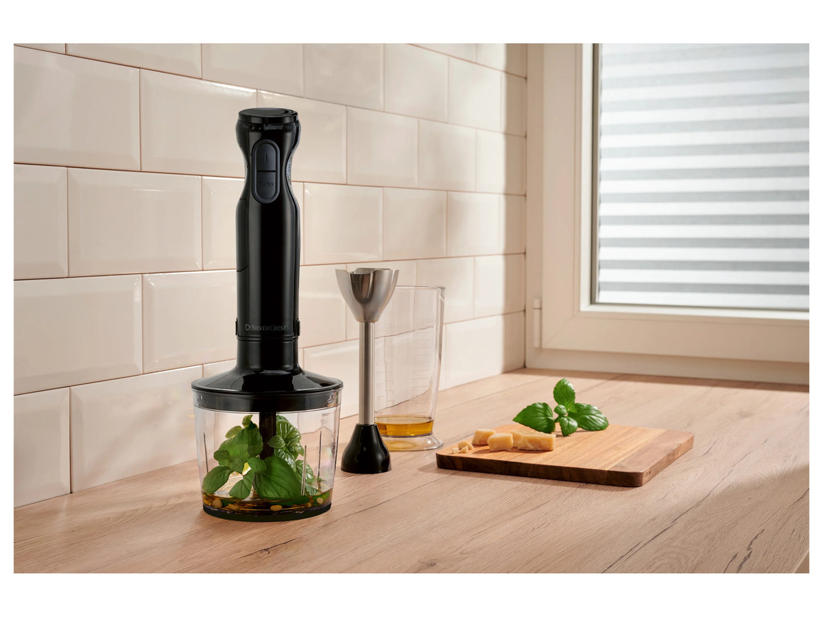 SILVERCREST Stabmixer-Set SSMS 600 G7 aus Kunststoff in Schwarz, 4-teilig - Bild 2