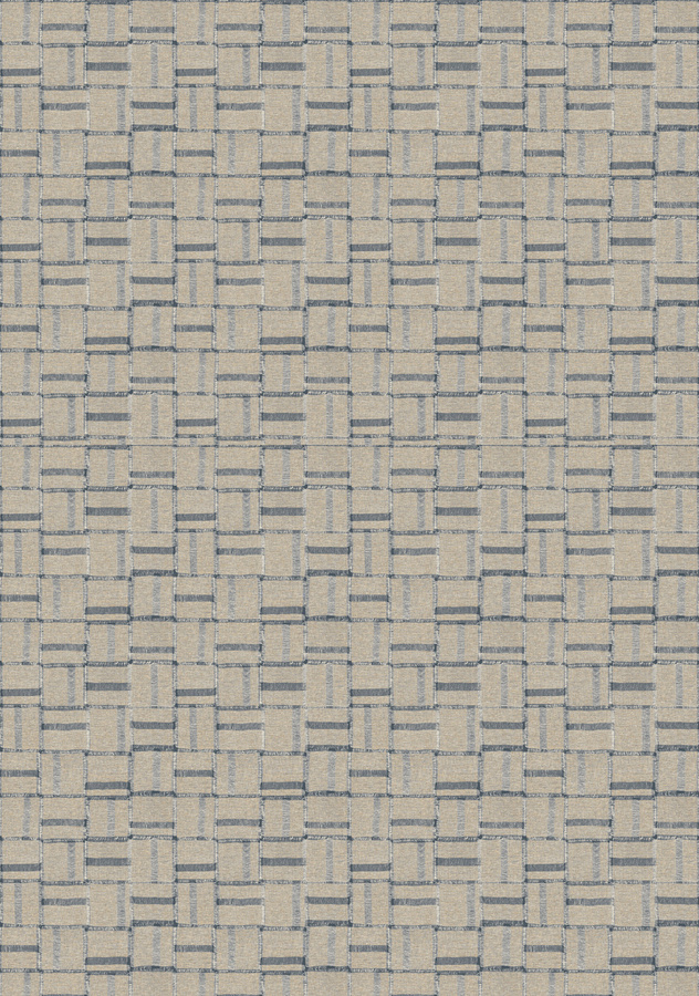 Élitis Tapete Cybèle VP 1009 04 in Grau Blau Beige mit abstraktem geometrischem Design aus Vlies und Vinyl - Bild 1
