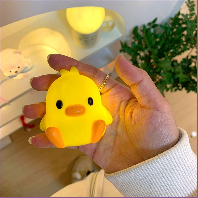 Heinast Enten-Nachtlicht in Gelb als niedliche Schlafzimmerdekoration und Nachttischlampe für das Kinderzimmer - Bild 1