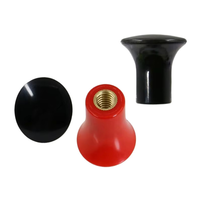 WHOOPEE Pilzkopfgriff aus Bakelit in Schwarz mit Mutter, Rundknopf-Zuggriff für M4 M5 M6 M8 M10 M12 - Bild 4