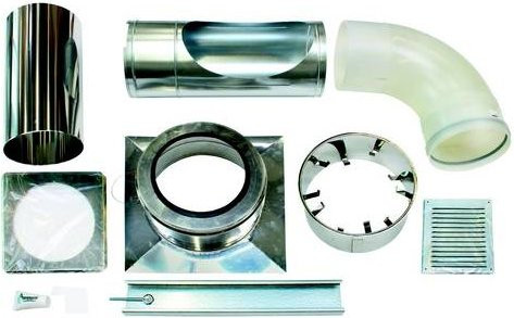Vaillant Rohbaupaket Anschlussstück aus Kunststoff in Silber - Bild 1