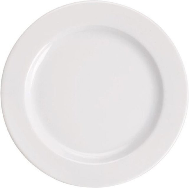 Kahla System Plus Speiseteller aus Porzellan, rund, weiß, 6er Pack, Durchmesser: 23,7 cm, Höhe: 2,3 cm - Bild 1
