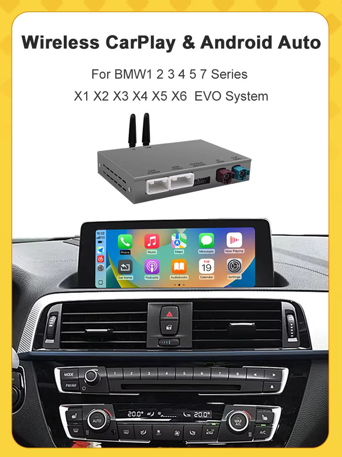 AUTOABC Kabelloser CarPlay und Android Auto Adapter für BMW NBT CIC EVO Systeme sowie MINI - Bild 7