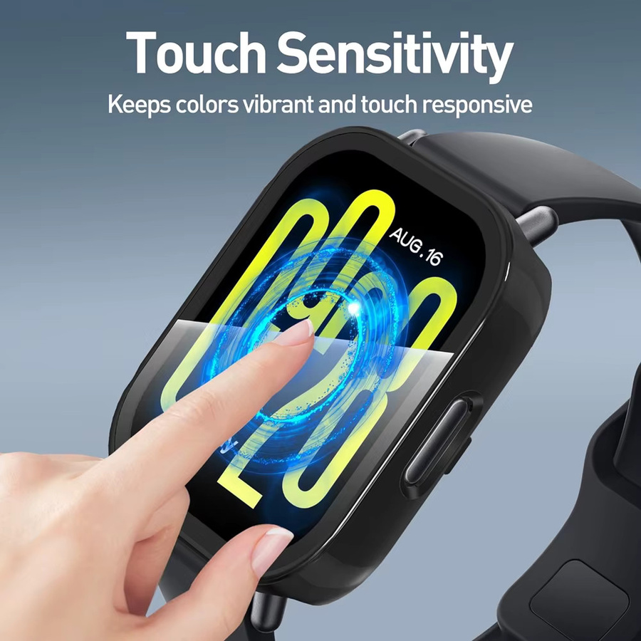 Mptionx Uhrenzubehör für Xiaomi Redmi Watch 5, Schwarz, Silikon - Bild 3