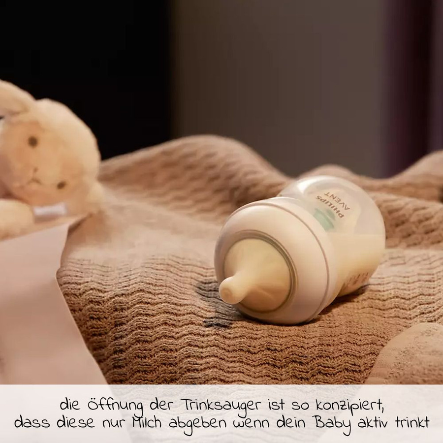 Philips Avent Natural Response Silikon Sauger 2er Pack Stufe 5 für 6M+ in Weiß und Transparent - Bild 3