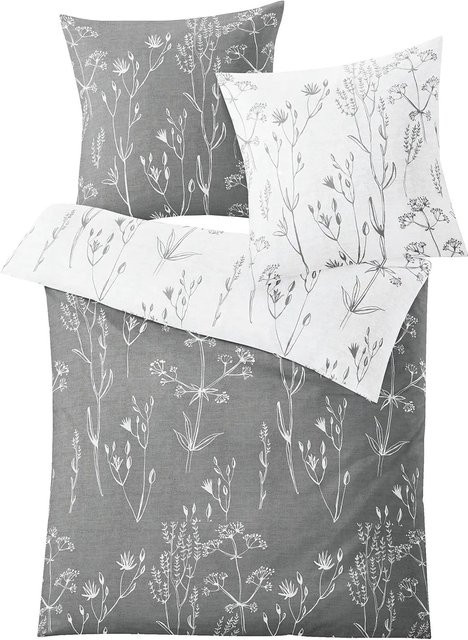 Kleine Wolke Bettwäsche Savannah aus Mako-Satin in Grau - Bild 1