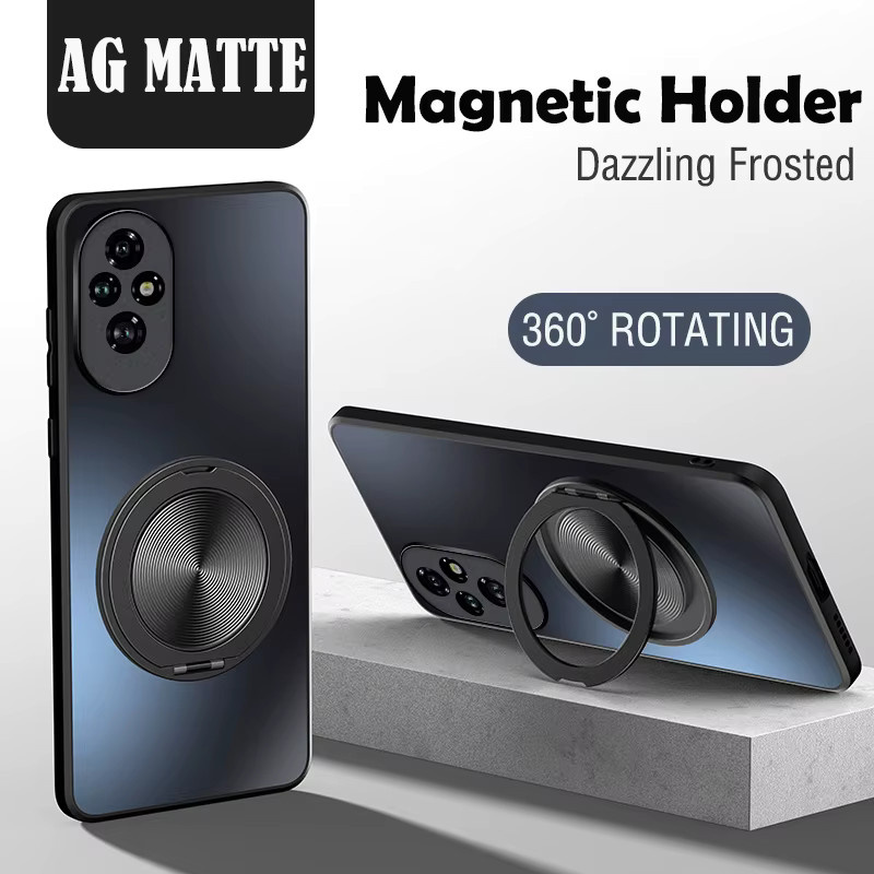 LYYDFUMAN Magnetische Schutzhülle für Huawei Honor 300 200 100 90 70 50 Pro SE mit 360 Grad drehbarem Ring Ständer in Schwarz und Blau - Bild 2