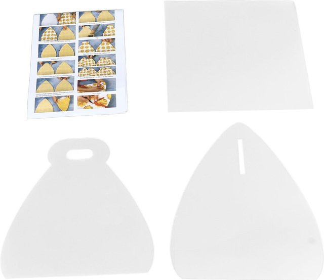 Igeteck Geschenkbox Vorlage aus PET als Nähschablone für DIY Lebensmittelverpackungen, Farbe: Weiß, Größe: 10 Inch - Bild 1