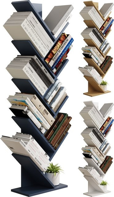 VCM Nulis XL Holz Bücherregal und Aufbewahrungsregal für deinen Wohnraum, B/T/H: 40 x 20 x 144 cm - Bild 1