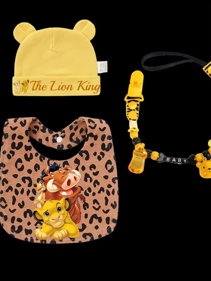 Disney Baby-Fütterungslätzchen aus Baumwolle in Gelb und Multicolour, waschbare Lätzchen für Neugeborene und Kinder - Bild 2