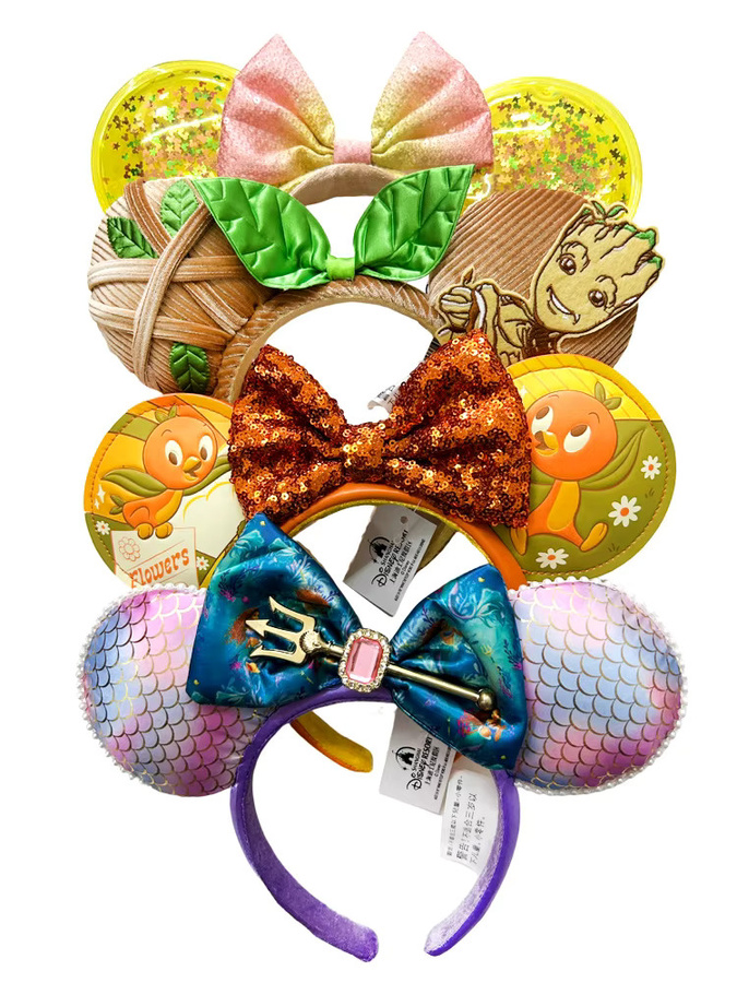 Disney Mickey Minnie Maus Ohren Haarreif, Plüsch, Fantasy, Bunt - Bild 2