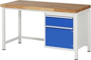 RAU Werkbank Serie 8152A1 mit 1 Schublade und 1 Tür, B/T/H: 150 x 70 x 84 cm - Bild 1
