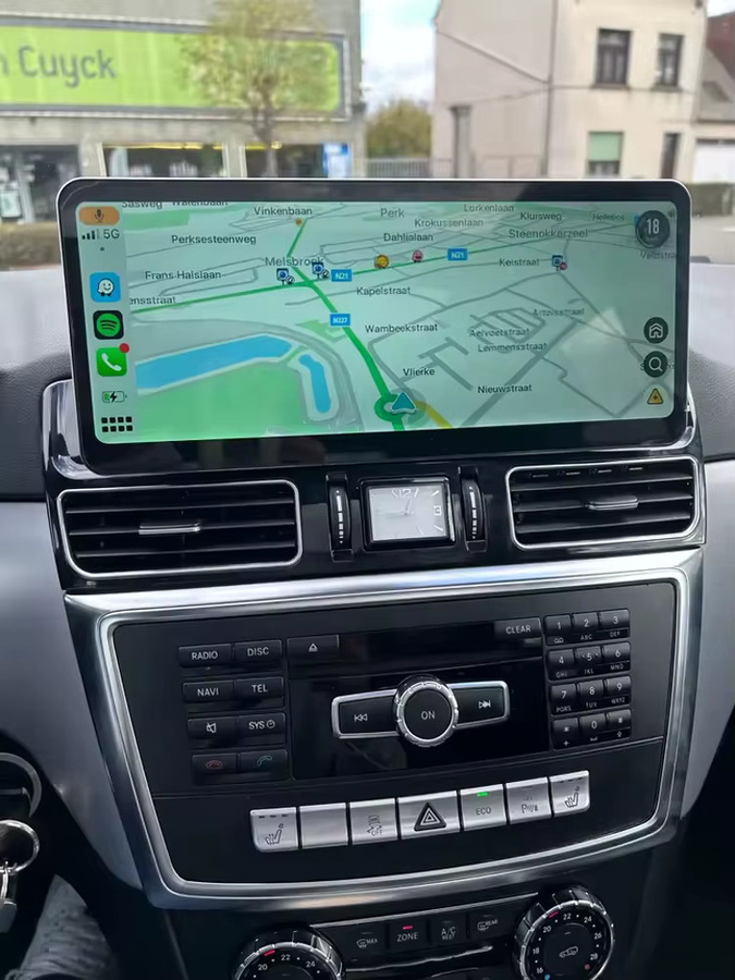 AUTOTOP 12,3 Zoll Drahtloser CarPlay und Android Auto Touchscreen für Mercedes Benz ML GL GLE GLS W166 X166 2013-2018 NTG 4,5/5,0 in Schwarz - Bild 5