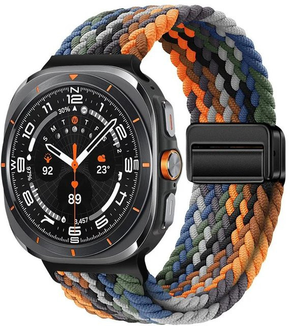 MY-CASE Uhrenarmband Samsung Galaxy Watch Ultra 47mm, Nylon, gray, Unisex - Bild 1