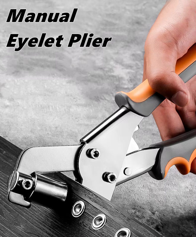 NIUXIANG Ösenzange Kit mit 6mm und 10mm Handpresse für Metall Tüllen und Leder DIY Projekte - Bild 2