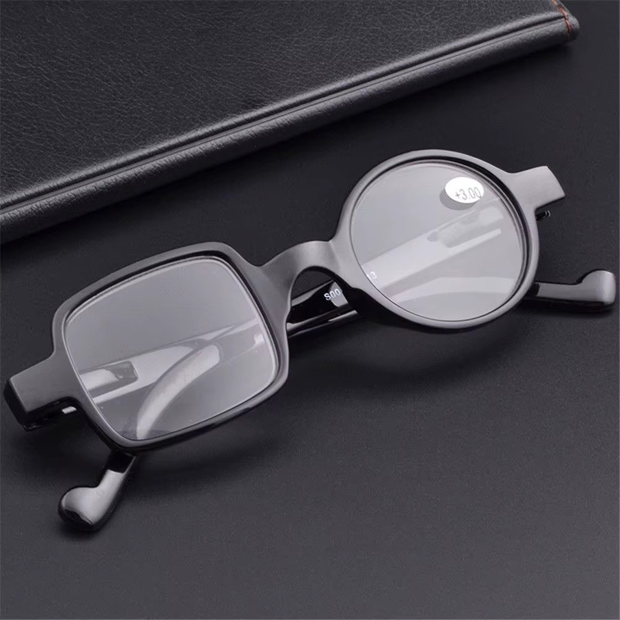 Lesebrille, quadratischer Rahmen, Vollrand, Kunststoff - Bild 3