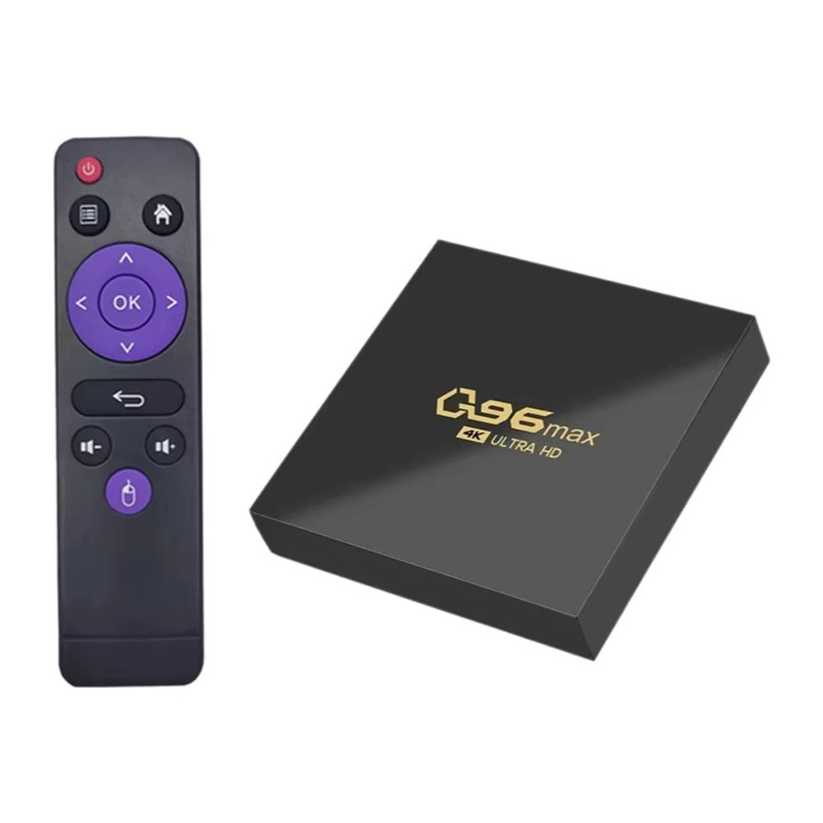 Q96 MAX Smart TV-Box Android 15.0 mit 4K UHD, Dual WiFi 4G 5G und Quad-Core Prozessor, Schwarz - Bild 5