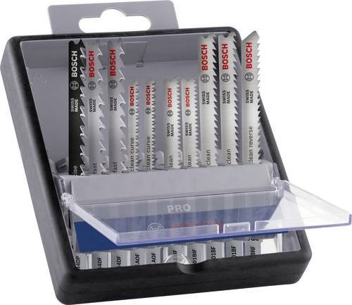 Bosch PRO Stichsägeblatt Set für Hartholz und Laminat, 10-teilig, HCS, Breite: 83 mm - Bild 1