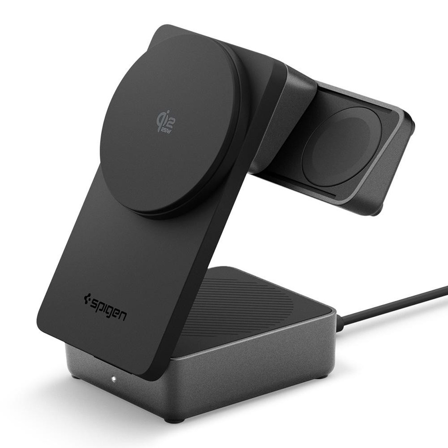 Spigen Essential 3-in-1 Faltbare MagSafe Kabellose Ladestation EF323MQ 25W Schwarz - Bild 4
