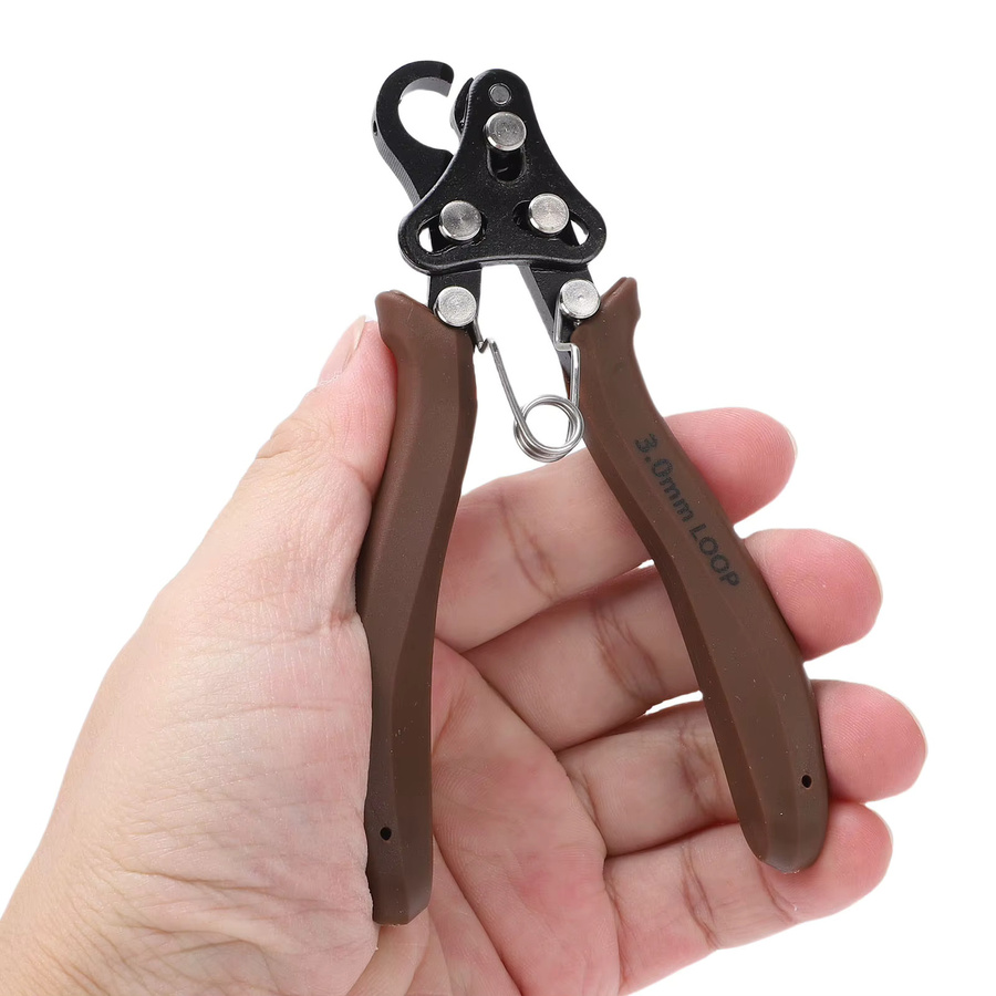 One Step Looper 3,0 mm Schlaufenwickelzange für 18–26 AWG Basteldraht zur Schmuckherstellung mit braunem Griff - Bild 3