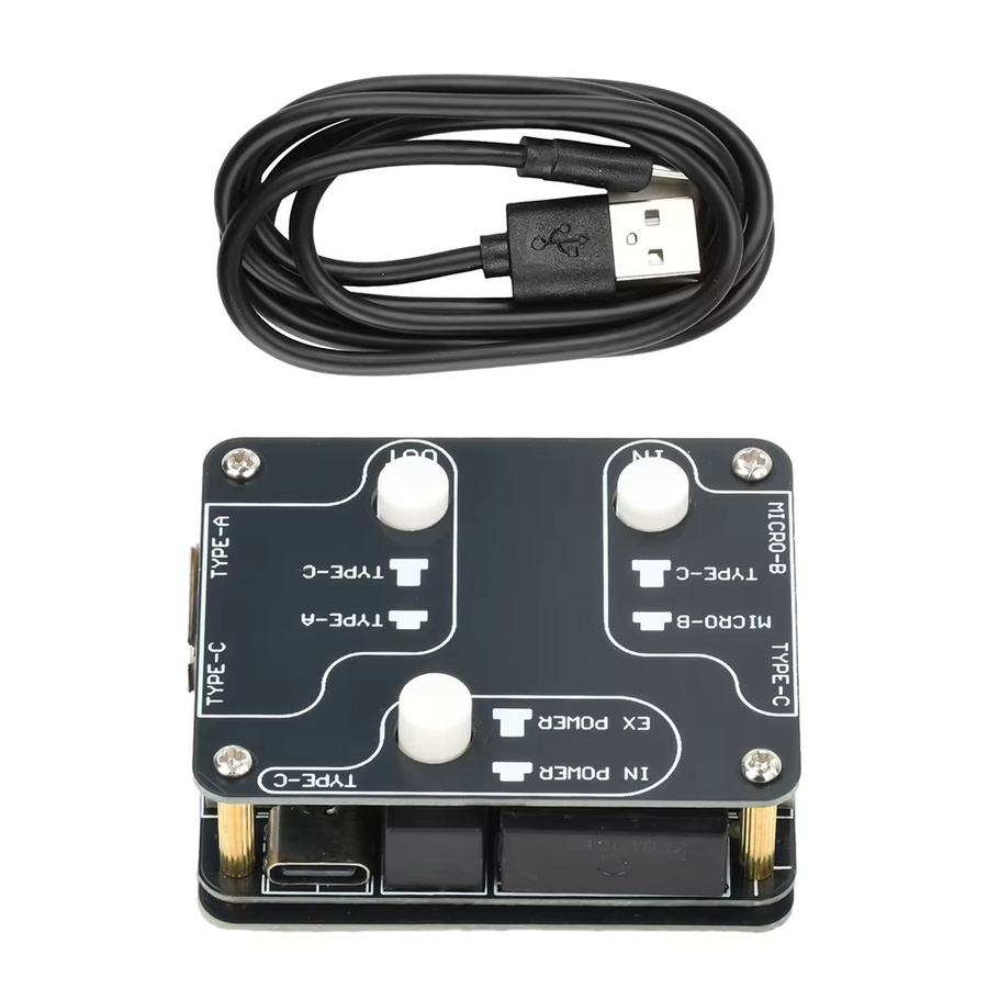 U8Pro USB 2.0 Isolator Hochgeschwindigkeits-Isolationsmodul 480 Mbit/s Audio-Rauschfilter mit 1500 VDC-Schutz und USB-C Anschluss in Schwarz - Bild 3