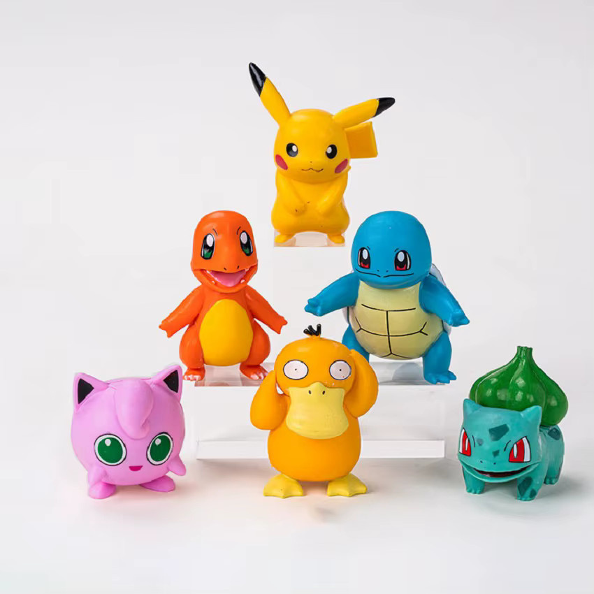 Bandai Pokemon Pikachu Anime-Figur, 13-teiliges Set, Tortendekoration - Bild 2