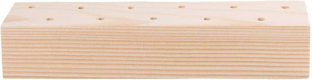 Rico Design Holzständer für Trockenblumen aus Kiefernholz in Natur und Beige, B/T/H: 21 x 4 x 5 cm - Bild 1