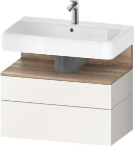 Duravit Waschtischunterschrank Qatego Wandhängend Weiß Matt B: 79 cm, T: 47 cm, H: 59 cm - Bild 1