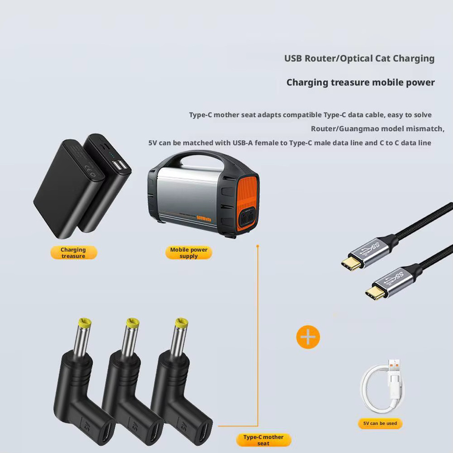 2er-Set USB-C Schnellladegerät-Adapter 100W Typ C Konverter in Schwarz für Asus Lenovo HP Dell Acer Samsung Laptops - Bild 3
