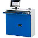 RAU Computer-Schrank Typ 1100T-M60 aus Metall mit Scharniertüren und Schloss, B/T/H: 110 x 52 x 106 cm - Bild 2