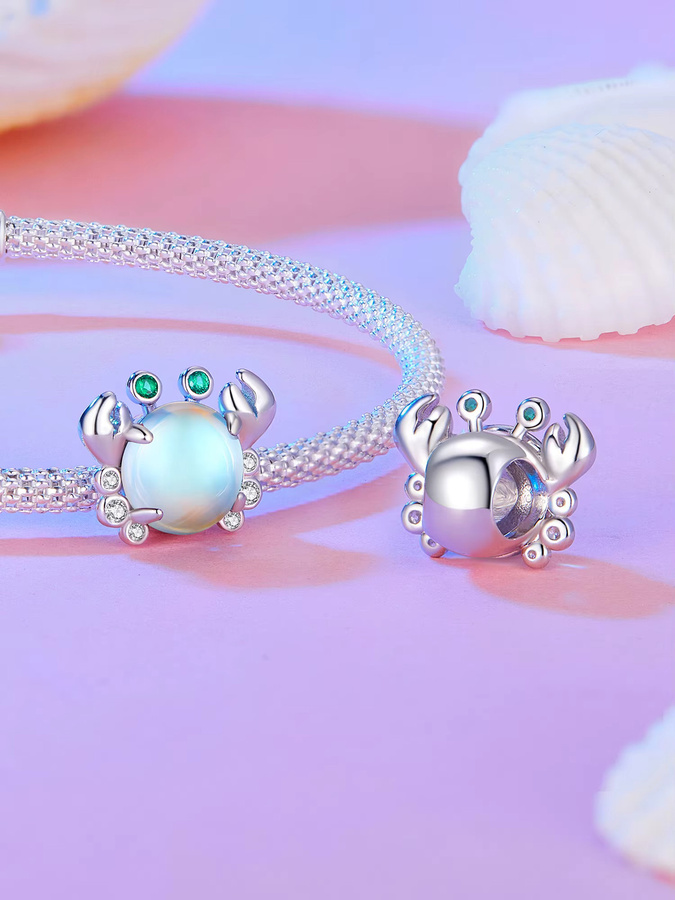 WOSTU Charm-Anhänger, 925 Silber, Zirkonia, Unisex - Bild 2